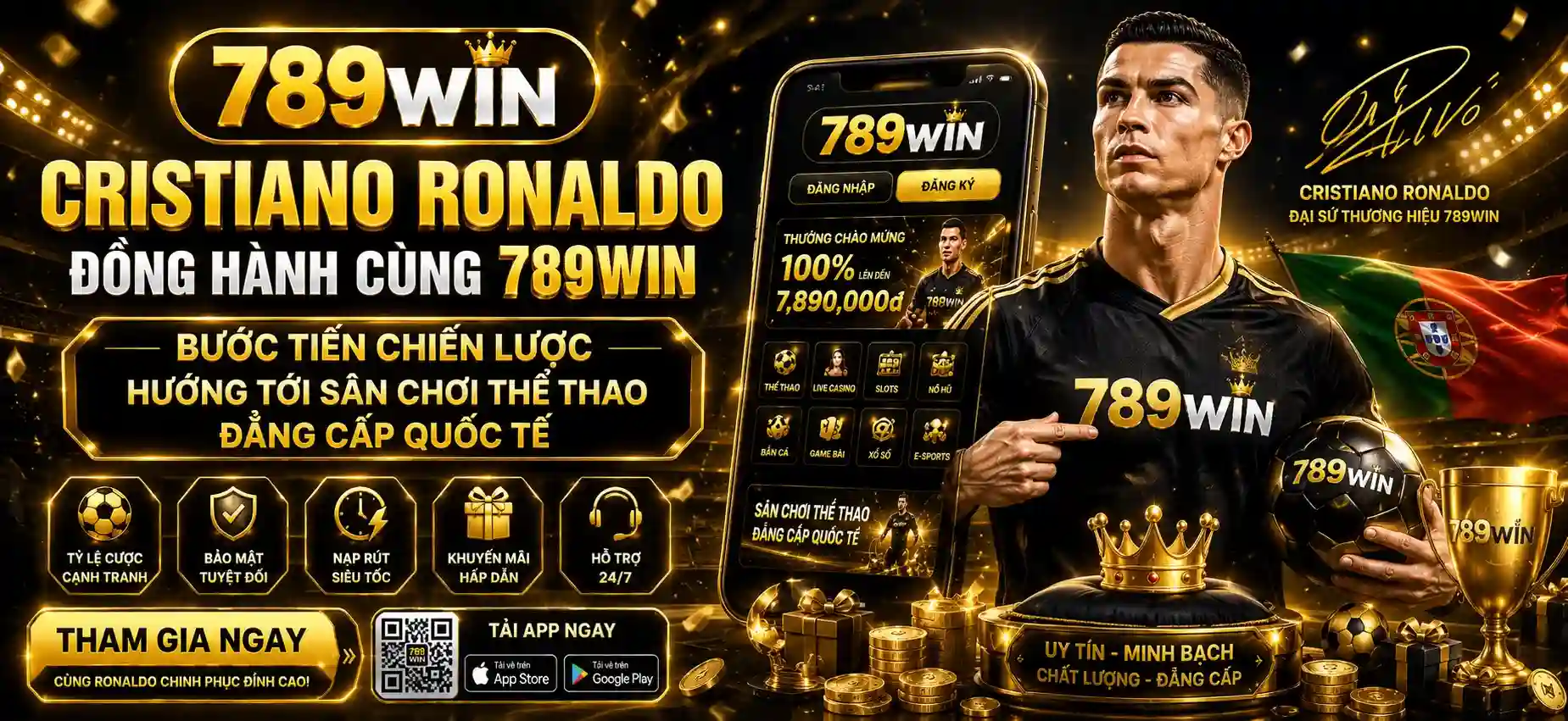 789win đại sứ thương hiệu cristiano ronaldo