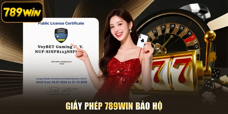 Giấy phép 789WIN bảo hộ